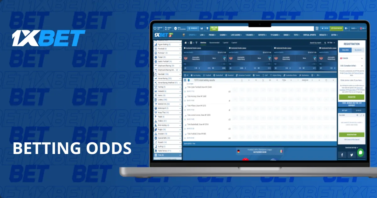 1xBet Betting Odds