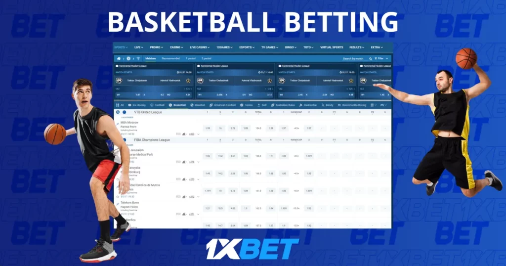 1xBet Basketball Betting