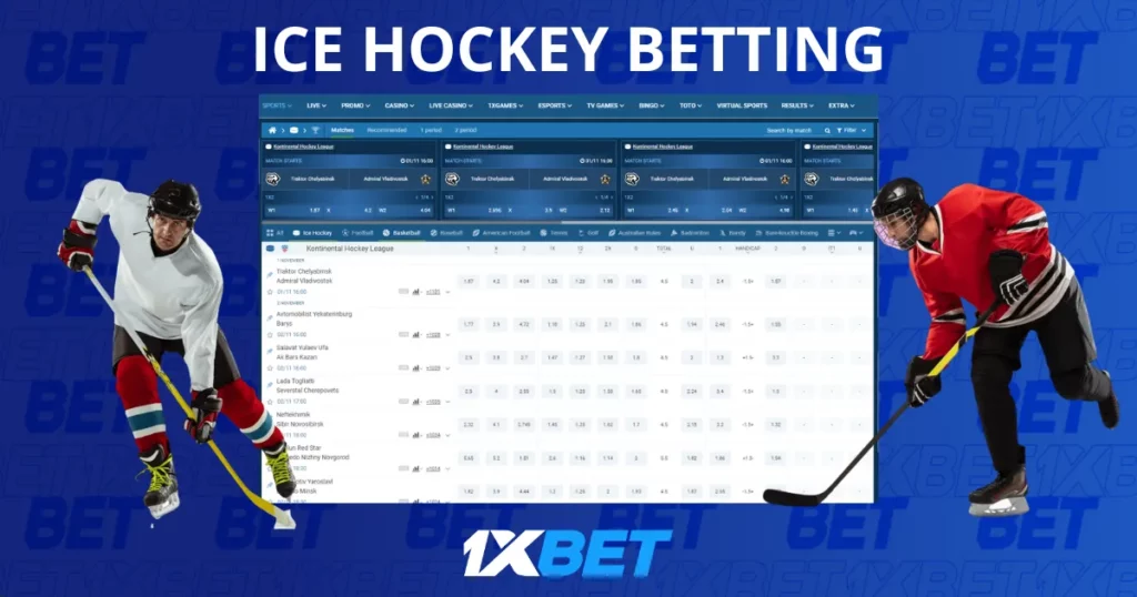 1xBet Ice Hockey betting