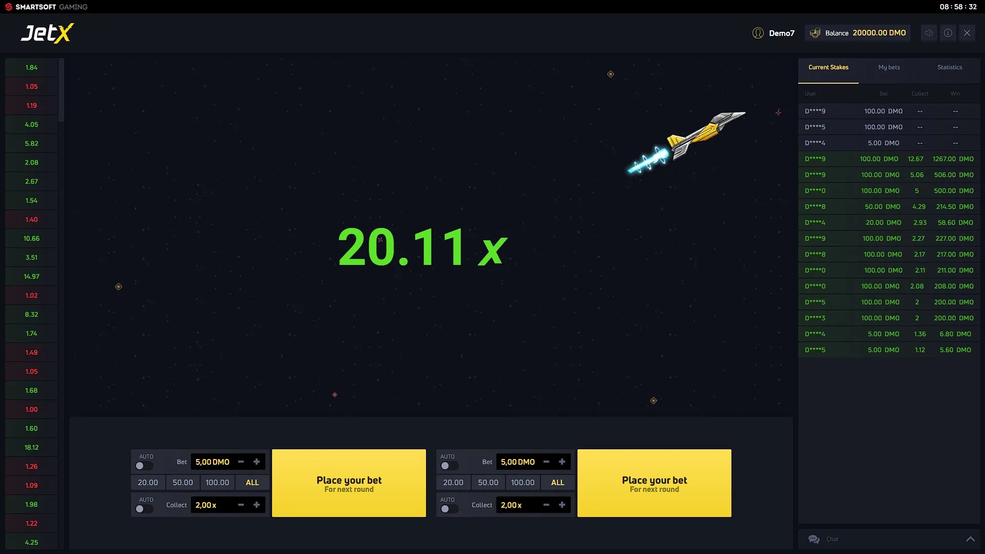 1xBet JetX High Odds